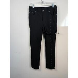 Killstar Kane's Crucifix Pant Size L Men Skinny Fit Black Skull